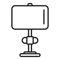 Smartphone on tripod with adjustable legs for streaming vector