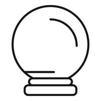 Fortune teller magic crystal ball is predicting the future vector