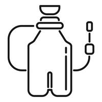 Medical device connecting to oxygen tank for breathing support vector