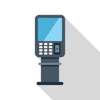 Payment terminal standing on a white background vector