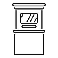 Atm for banking transactions allowing withdrawals and deposits vector