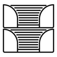Modern double window with horizontal blinds offering privacy and style vector