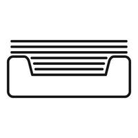 Archive tray icon representing storing important documents vector