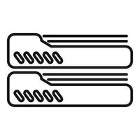 Data server icon showing digital information storage vector