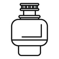 Reusable water bottle icon showing container for drinking vector