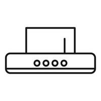 Wifi router providing wireless internet connection icon vector