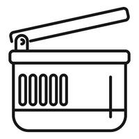 Electric car battery showing grid structure with open top vector