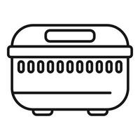 Plastic food container with digital display showing 0000000000 vector