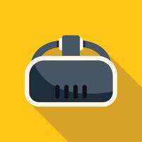 Vr goggles projecting a digital world experience vector