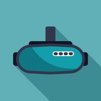 Virtual reality headset creating an immersive experience vector