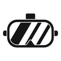 Vr glasses headset showing augmented reality simulation vector