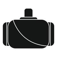 Virtual reality glasses presenting digital world simulation vector