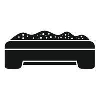 Sandbox with sand for kids playing in playground vector