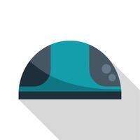 Modern high speed train moving on railway icon vector