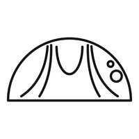 Baking tasty bread with volcano shape and bubbles icon vector