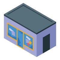Abandoned store with broken windows is suffering vandalism vector