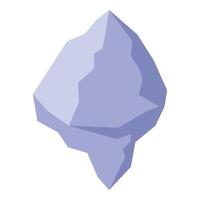 Large iceberg floating, a symbol of global warming vector