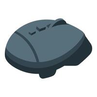 Modern wireless ergonomic computer mouse for desktop using vector