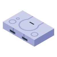 Retro game console representing gaming and entertainment industry vector