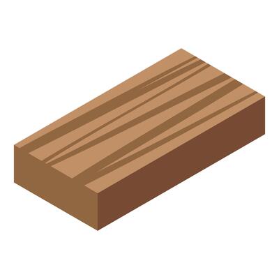Wooden plank representing construction material and carpentry