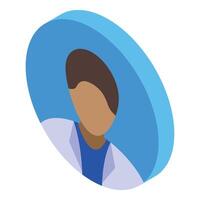 Medical student studying anatomy in university library vector