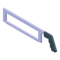 Bonesaw icon showing cutting and butchery vector