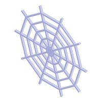 3d spider web is waiting for its next prey vector