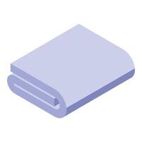 Folded clean towel icon isometric style vector