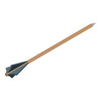 Crossbow arrow icon, isometric style vector