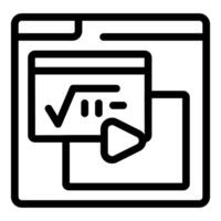 Online education platform providing mathematical knowledge and video tutorials vector