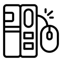 Computer clicking mouse cursor system unit technology vector