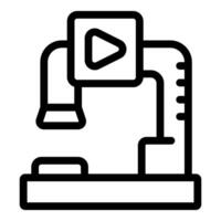 Modern video production equipment is ready for creating engaging content vector
