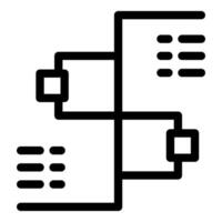 Algorithm flowchart showing data processing steps vector