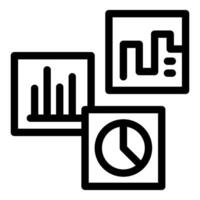 Business infographics showing charts and diagrams for data analysis vector