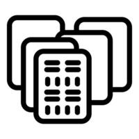 Electronic signature icon showing signing documents online vector