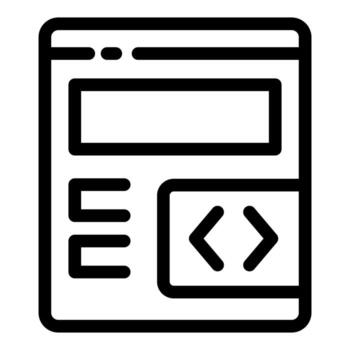 web desarrollador creando sitio web diseño utilizando programación código en computadora pantalla vector