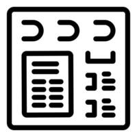 Music production software interface showing tracks and settings vector