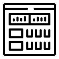 Music production software interface featuring equalizer and buttons vector