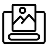 Image editing software showing image file being cropped vector