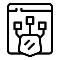 Network security system protecting website data traffic vector