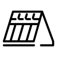 Solar panel icon representing renewable energy source vector