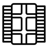 Electronic memory chip for motherboard hardware vector