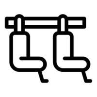 Empty public transport seats icon depicting commuting vector