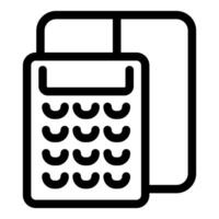 Electronic payment terminal processing credit card transaction vector