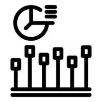 Time management icon showing deadline and tasks vector
