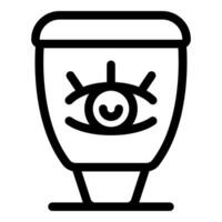 Smart device is scanning with eye recognition system vector