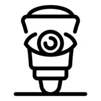 Security camera watching protecting observing surveillance system icon vector