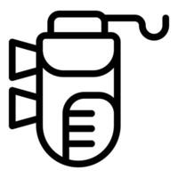 Military radio transmitter device communicating signals icon vector