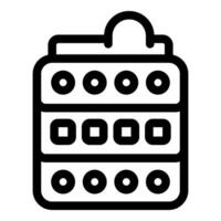 Data center server showing cloud computing concept vector
