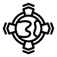 Global network connecting with data transfer arrows vector